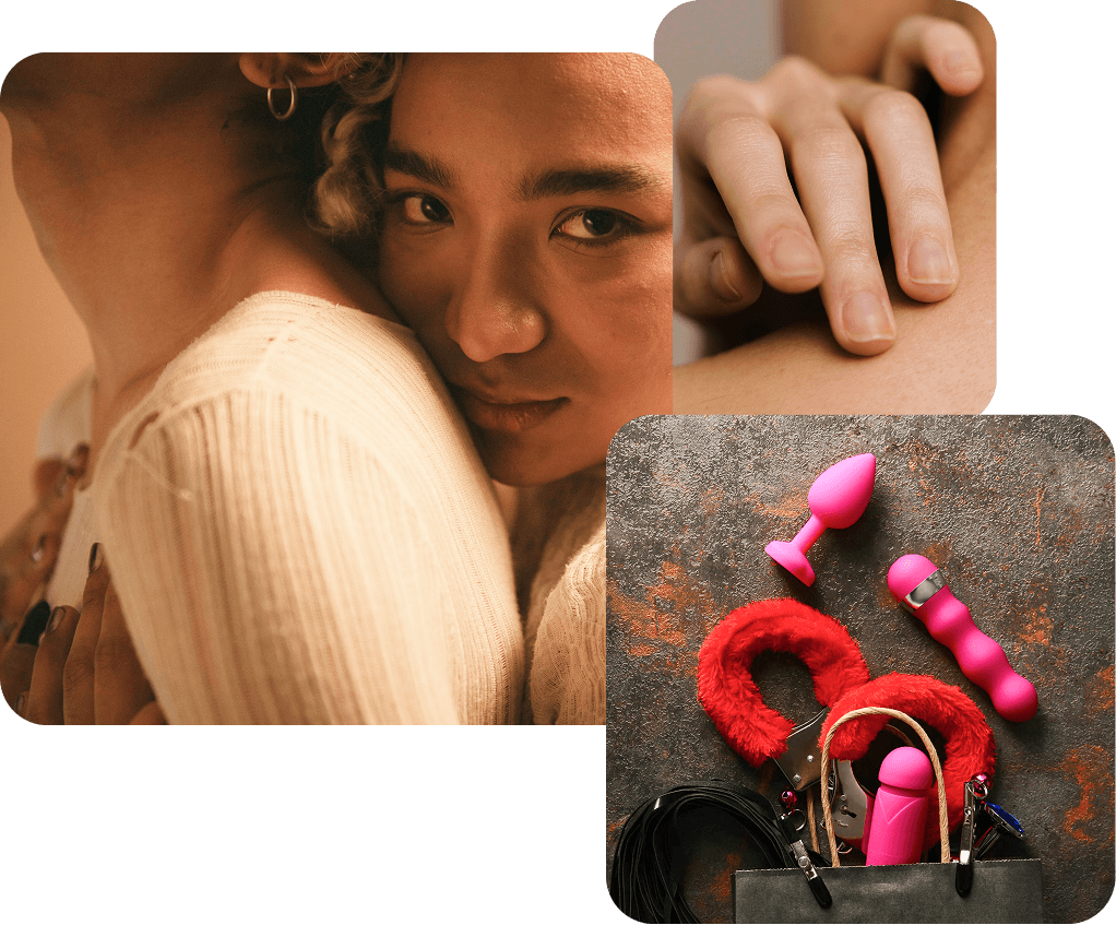 Intimate couple embracing with relationship therapy context